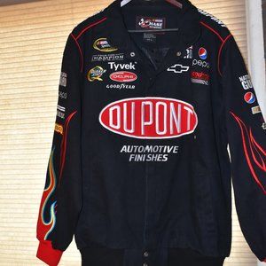 Official Nascar Jeff Gordon Black/Red Embroidered XL racing jacket